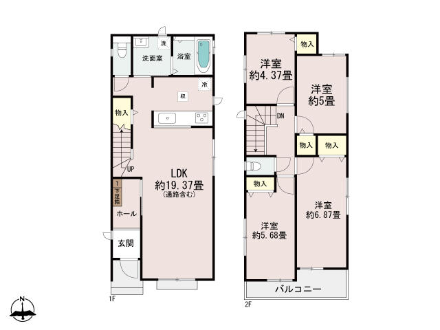 Fachada ou ambiente da casa 4ldk em owariasahi