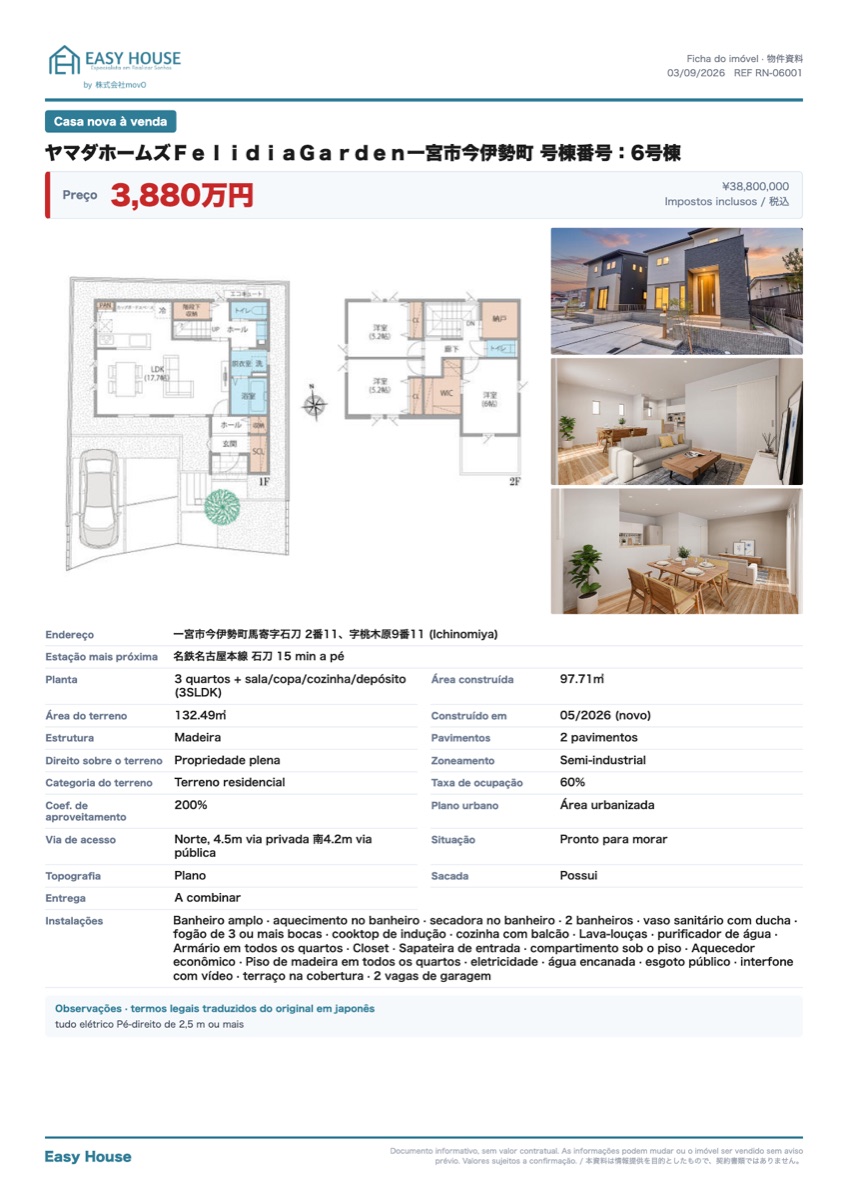 Foto de Casa 3SLDK em Ichinomiya