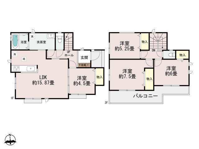 Fachada ou ambiente da casa 4ldk em nishio
